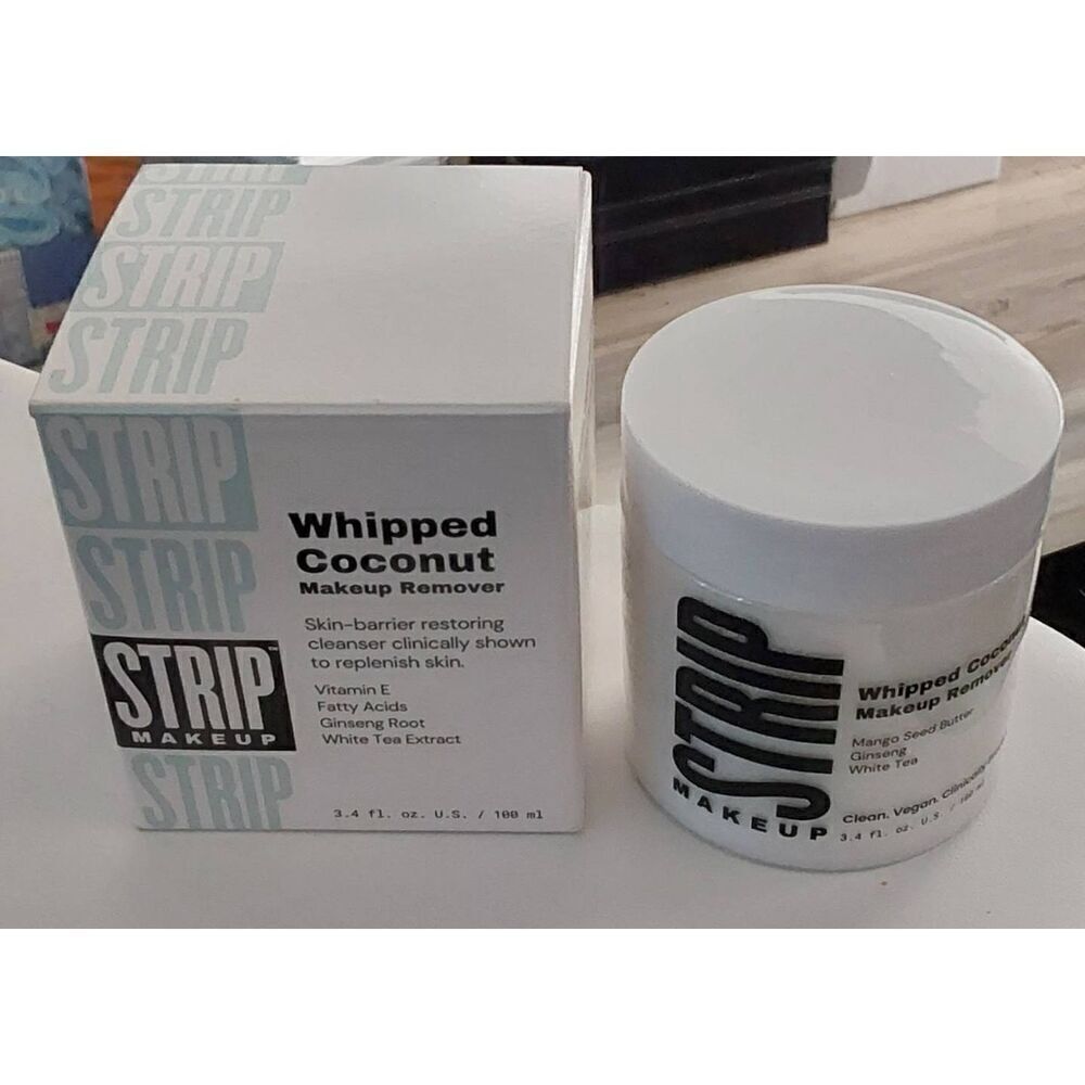 BNIB~Strip Makeup Whipped Coconut Makeup Remover~3.4 Fl. Oz.